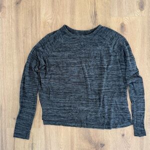 Rag & Bone Soft Heathered Gray Long Sleeve Pullover
